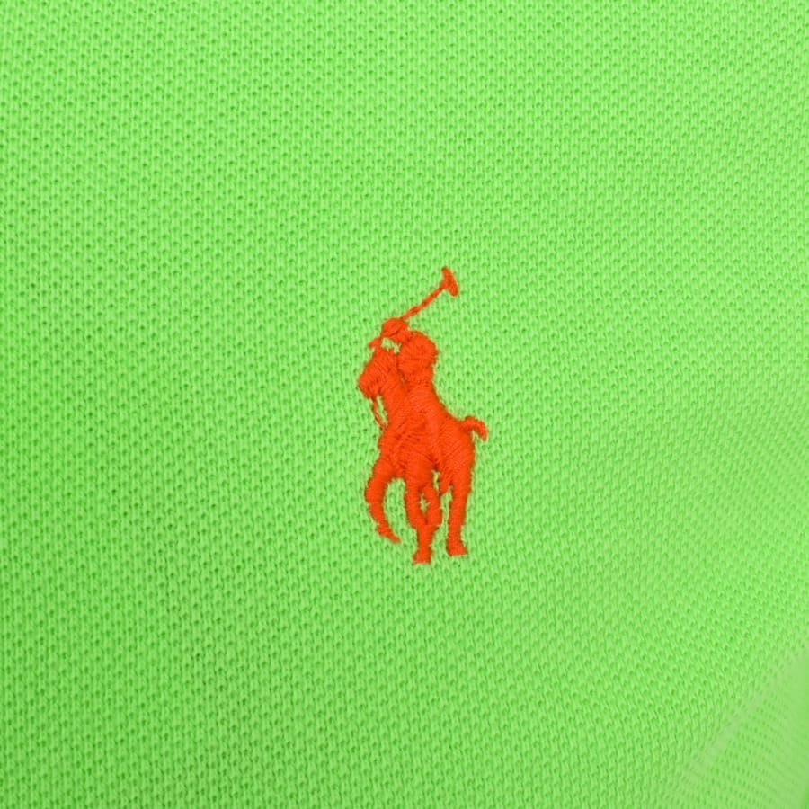 Green polo shirt with orange horse discount